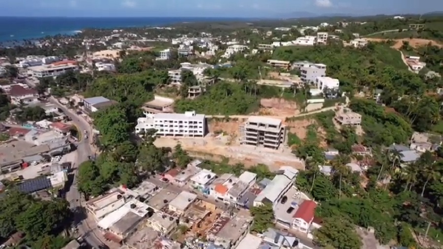 Plaza Sabrina, Las Terrenas - The works seen from our drone